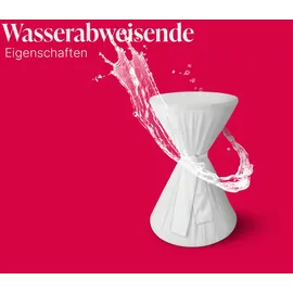 BestLivings Stehtischhusse Weiß Ø60 cm x 145 cm
