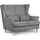 Konsimo Couch Flachgewebe 2-Sitzer Grau