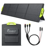 FOSSiBOT 200W Solar Panel, Faltbar Solarmodul für F1200 F2400 F3600 Tragbare Solargeneratoren, Photovoltaik Modul Solaranlage für netzunabhängiges System, für Garten Balkon Wohnwagen nach außen