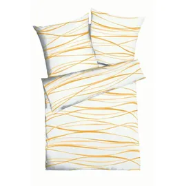 KAEPPEL Motion Wellenlinien Orange 155 x 220 cm + 2 x 80 x 80 cm