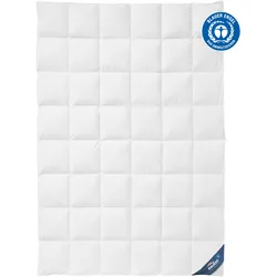 Daunenbettdecke ANDEO "ANDEO", weiß, B:135cm L:200cm, Bezug: 100% Baumwolle. Füllung: 90% Entendaune, 10% Entenfeder, Bettdecken, NATÜRLICH AUSGEZEICHNET SCHLAFEN