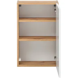 WELLTIME Hängeschrank WELLTIME "Kaunas", weiß, B:40cm H:64cm T:20cm, Holzwerkstoff, Schränke, Hängeschrank, BxTxH: 40x20x64 cm