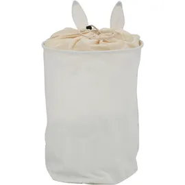OTTO home Wäschesack OTTO HOME "Millisy", gelb, B:35cm H:50cm T:35cm Ø:35cm, Baumwolle, Polyester, Wäschesammler, mit Hasen-Motiv, Höhe ca. 50 cm