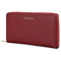 Frentree Frentree® Clutch Geldbörse Damen - Portemonnaie Damen 100% mit 16 Kartenfächern und Smartphonefach Herbst- und Winterfarben - Merlot