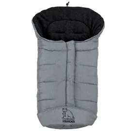 Heitmann-Felle Winterfußsack Eisbärchen hellgrau meliert