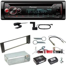 Pioneer DEH-S720DAB Bluetooth WAV WMA Digitalradio Einbauset für Audi A4 B6 B7