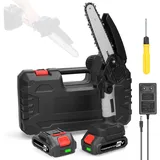 Akku Kettensäge 6 Zoll Mini Elektro Kettensägen Handkettensäge Mit 2 Akku