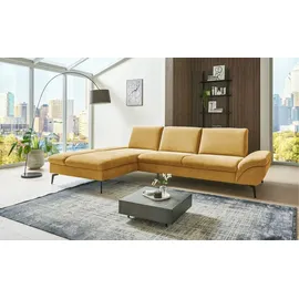 Lounge Collection Eckcouch Flachgewebe 314 cm Gelb