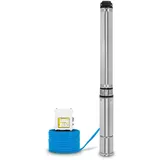 Eberth 4" Tiefbrunnenpumpe 1100W 1-1/2 Zoll mit Schmutzsieb und 20m Kabel