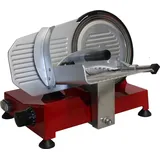 Celme - ALFA 220 Aufschnittmaschine - Antihaft-Stahl - 220 mm Klinge - 38×43×32 cm - ROT - Rot
