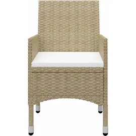 vidaXL Garten-Essgruppe 5-tlg. Beige