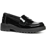 GEOX J Casey Girl C Moccasin, Black, 32 EU