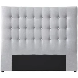 vente-unique Bettkopfteil, Hellgrau 184.5 cm