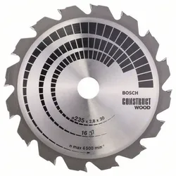 BOSCH Kreissägeblatt Const 2608640636