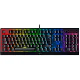 Razer BlackWidow V3 (Green Switch) - Mechanische Gaming Tastatur (Klickende Mechanische Switches, Doubleshot ABS-Tastenkappen, Medientasten, Handballenauflage) QWERTZ DE-Layout | Schwarz