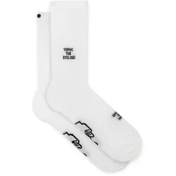 Fingerscrossed #CLASSIC ICONIC Radsocken - white / thank you cycling - 39-42