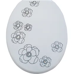 Holzkern WC-Sitz WHITE FLOWER