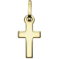 VIVANCE Kreuzanhänger Gelbgold 333