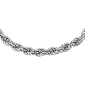 GIORGIO MARTELLO MILANO Kordelkette massiv, Silber 925 silberfarben 21 cm