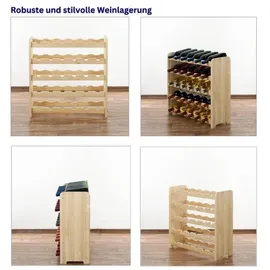 Proregal Weinregal 61,6 x 63,2 x 26,5 cm Braun