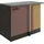 OPTIFIT Eckunterschrank Nizza 407 60 x 110 x 84,8 cm Rostrot