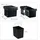 Relaxdays Einbaumülleimer 30 l Schwarz