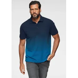 Poloshirt, Kurzarm, mit Polokragen, aus Piqué-Stoff, mit stilvoller Stickerei, Gr. XL (56/58), blau-marine, , 21313051-XL
