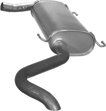 IMASAF Endschalldämpfer 358647 hinten für Fiat TALBOT