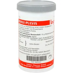 Kohle pulvis Pulver