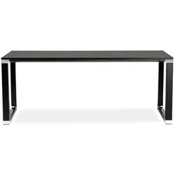 Kadima Design Bürotisch  200x100 cm  Schlicht Design Großzügig  Schwarz  Computertisch