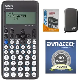 DynaTech Casio FX-82 DE CW mit CalcCase-Schutztasche, Arbeitsbuch und Garantie