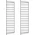 String Regalsystem Wandleiter 75 x 20 cm Schwarz