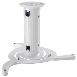 NeoMounts BEAMER-C80WHITE Beamer-Deckenhalterung Höhenverstellbar, Neigbar, Drehbar Boden-/Deckenabstand (max.): 15 cm Weiß