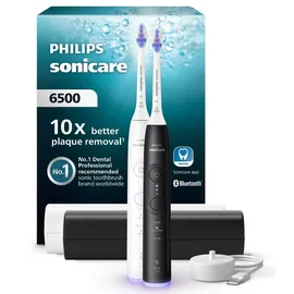 Philips Sonicare 6500 HX7419/01 Doppelpack schwarz/weiß + 2. Handstück + Reiseetui
