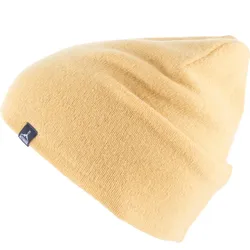 Wintermütze SubZero Fein Strickmütze Unisex Beanie Mütze Lamm& Merino Wolle gelb No Size