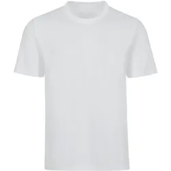 T-Shirt TRIGEMA "TRIGEMA T-Shirt DELUXE Baumwolle", Herren, Gr. XXL, weiß, 100% Baumwolle, Basic, Kurzarm, Shirts