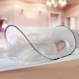 HENGBIRD Moskitonetz Reise, 200 x 80 x 56 cm Pop Up Moskitonetz Bett, Pop-Up Fliegennetzzelt Faltbares Moskitonetz Reisenetzzelt für Camping Einzel