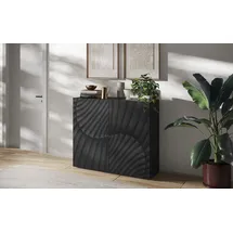 OTTO home Highboard 121 x 123 x 42 cm Schwarz / Grau