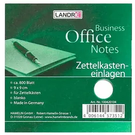 Landré Zettelboxeinlage 9x9 cm Weiß 1 St.