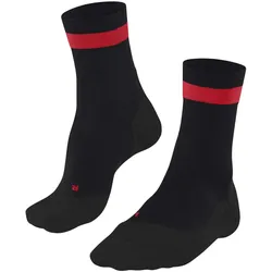 FALKE Herren Ergonomic Fitness Lauf Socken, Sport System - RU4 Sportsocken Schwarz/Rot 39-41