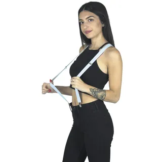 Party Pro-Hosenträger, weiß, Unisex Erwachsene, 86502416