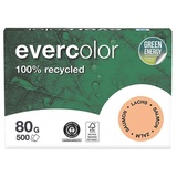 Clairefontaine Recyclingpapier Evercolor lachs DIN A4 80 g/qm 500 Blatt