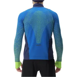 Uyn Running Exceleration Windproof Shirt Long SL.ZIP UP lapis/lime (K698) L