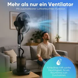 ProfiCare PC-VL3142LB 40 cm Standventilator Schwarz