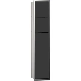 EMCO Asis 150 WC-Modul 80,9 x 15,3 x 16,8 cm Schwarz/Chrom Glas