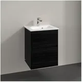 Villeroy & Boch Collaro Waschtischunterschrank C14100AB 47,2x61x40,4cm, Waschbecken mittig, Black Oak