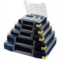 RAACO Sortimentskoffer Polycarbonat/Polypropylen 421x361x55mm blau 45 Fächer