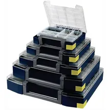 RAACO Sortimentskoffer Polycarbonat/Polypropylen 421x361x55mm blau 45 Fächer