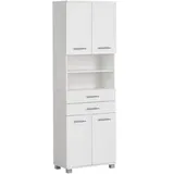 WELLTIME Hochschrank Emmi 59,8 x 32,6 x 180,9 cm Weiß