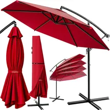 Kingsleeve Ampelschirm Ø 300 cm Rot
